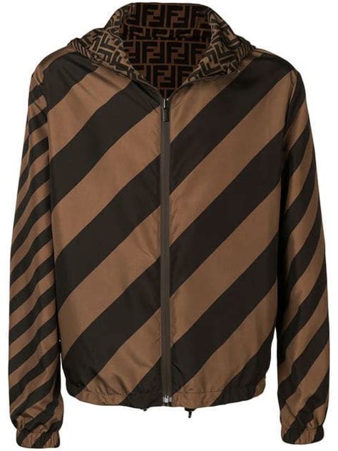 fendi reversible windbreaker jacket|farfetch fendi jacket.